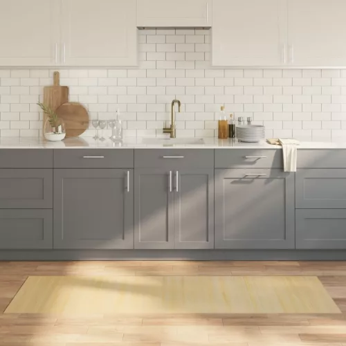  négyszögletű világos természetes bambusz szőnyeg 60 x 200 cm