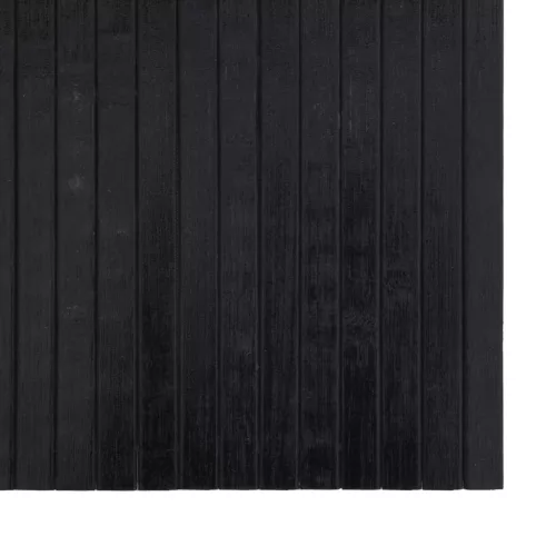  négyszögletű fekete bambusz szőnyeg 60 x 300 cm