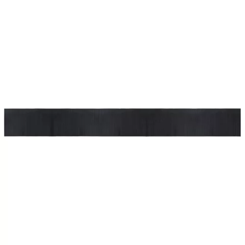  négyszögletű fekete bambusz szőnyeg 60 x 500 cm