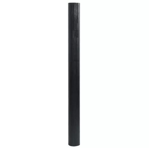  négyszögletű fekete bambusz szőnyeg 60 x 500 cm