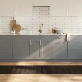  négyszögletű sötétbarna bambusz szőnyeg 60 x 500 cm