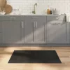  négyszögletű fekete bambusz szőnyeg 70 x 100 cm
