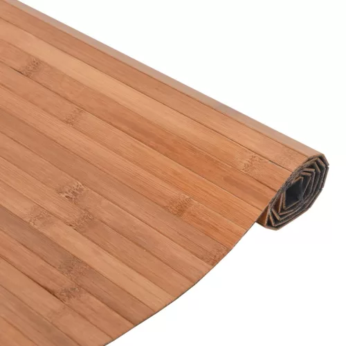 négyszögletű természetes bambusz szőnyeg 70 x 100 cm