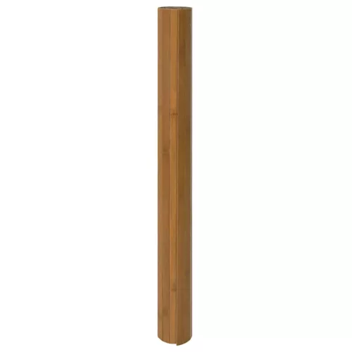  négyszögletű barna bambusz szőnyeg 70 x 100 cm