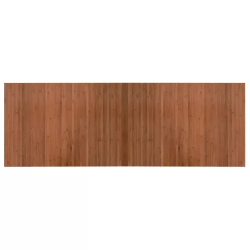  négyszögletű barna bambusz szőnyeg 70 x 200 cm
