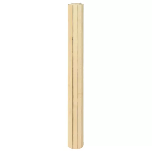  négyszögletű világos természetes bambusz szőnyeg 70 x 200 cm