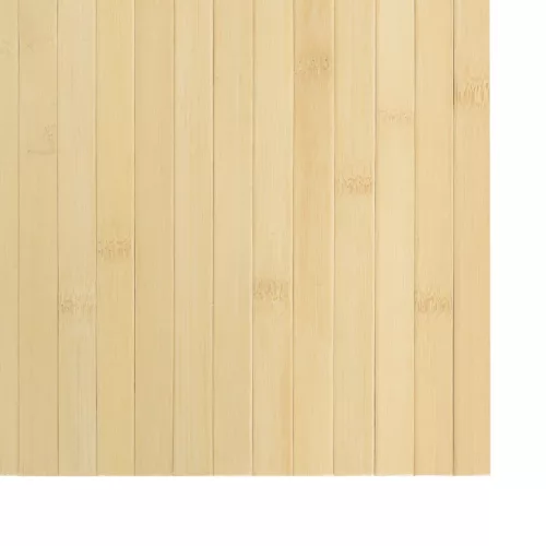  négyszögletű világos természetes bambusz szőnyeg 70 x 300 cm