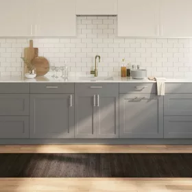  négyszögletű sötétbarna bambusz szőnyeg 70 x 500 cm