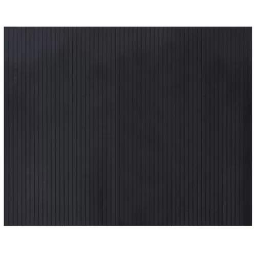  négyszögletű fekete bambusz szőnyeg 80 x 100 cm