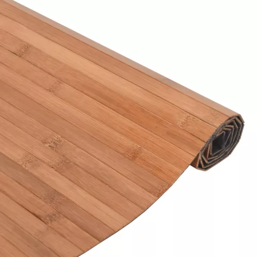  négyszögletű természetes bambusz szőnyeg 80 x 100 cm