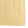  négyszögletű világos természetes bambusz szőnyeg 80 x 100 cm