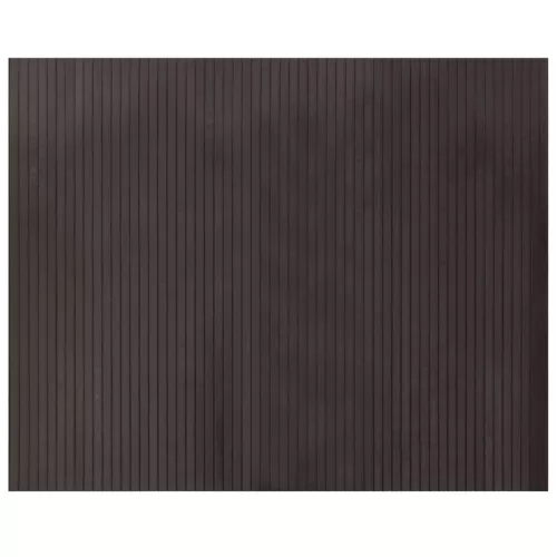  négyszögletű sötétbarna bambusz szőnyeg 80 x 100 cm