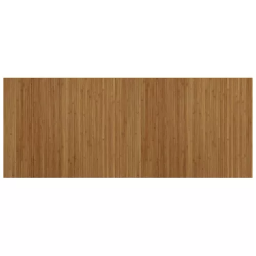  négyszögletű barna bambusz szőnyeg 80 x 200 cm