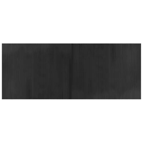  négyszögletű szürke bambusz szőnyeg 80 x 200 cm