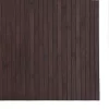  négyszögletű sötétbarna bambusz szőnyeg 80 x 200 cm