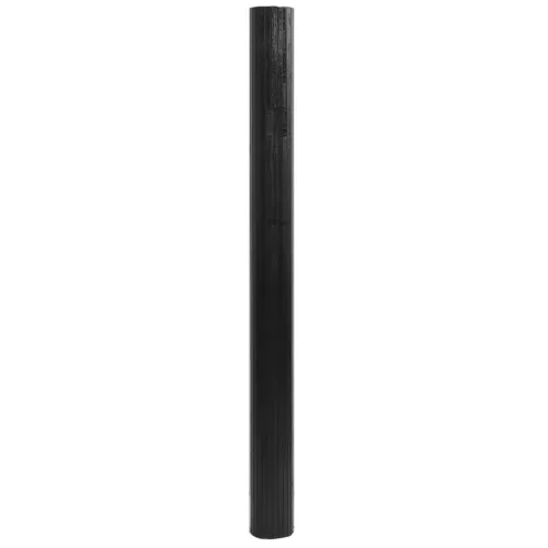  négyszögletű fekete bambusz szőnyeg 80 x 300 cm