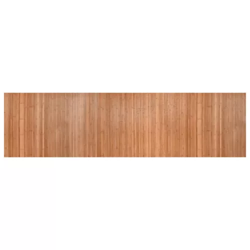  négyszögletű természetes bambusz szőnyeg 80 x 300 cm
