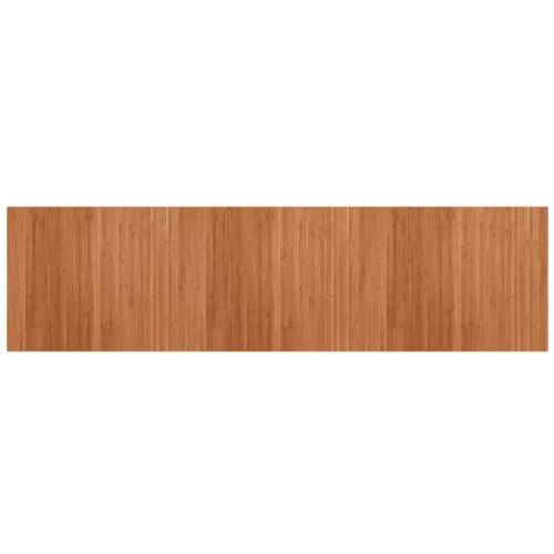  négyszögletű barna bambusz szőnyeg 80 x 300 cm