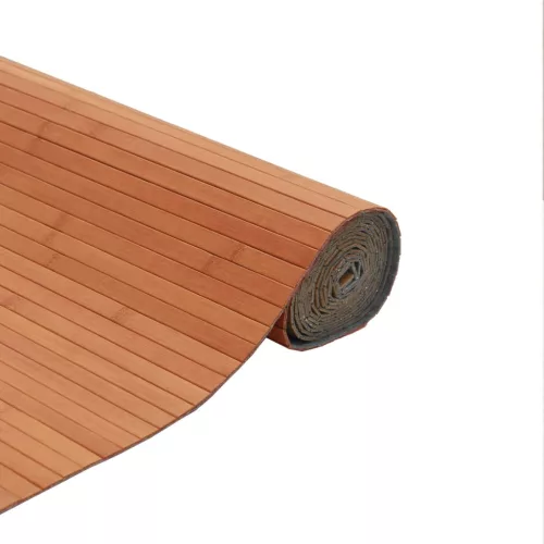  négyszögletű barna bambusz szőnyeg 80 x 300 cm