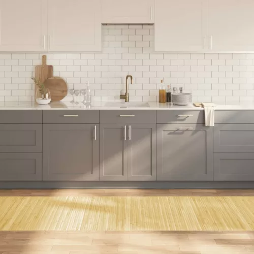  négyszögletű világos természetes bambusz szőnyeg 80 x 300 cm