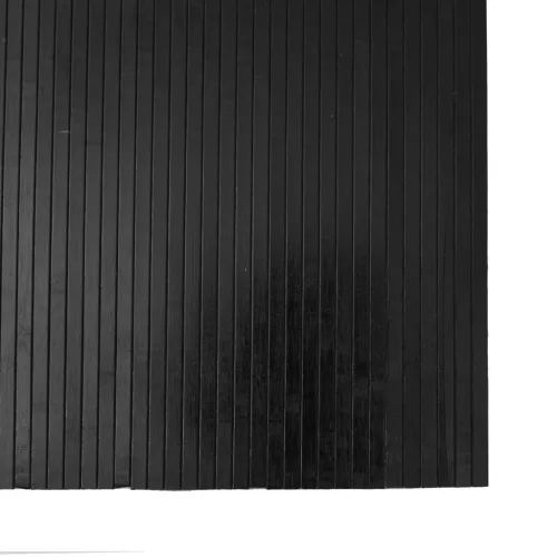  négyszögletű fekete bambusz szőnyeg 80 x 400 cm