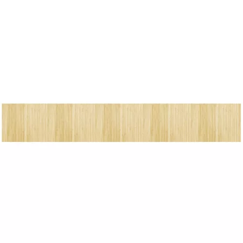  négyszögletű világos természetes bambusz szőnyeg 80 x 500 cm