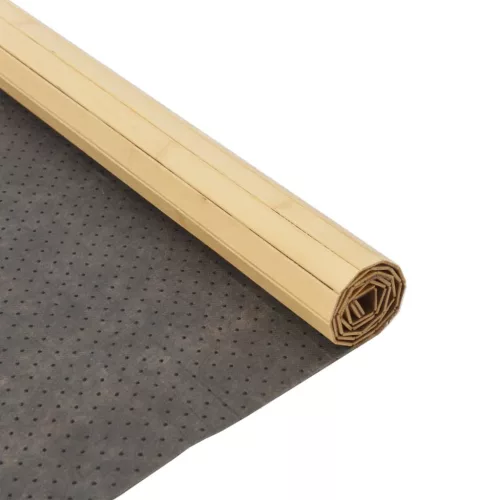  négyszögletű világos természetes bambusz szőnyeg 80 x 500 cm