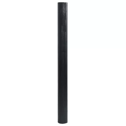  négyszögletű fekete bambusz szőnyeg 100 x 100 cm