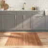  négyszögletű természetes bambusz szőnyeg 100 x 100 cm