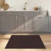  négyszögletű sötétbarna bambusz szőnyeg 100 x 100 cm
