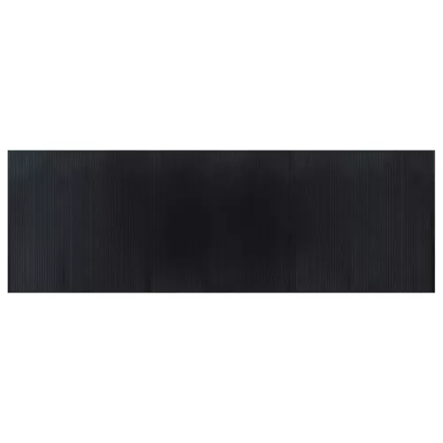  négyszögletű fekete bambusz szőnyeg 100 x 300 cm