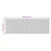  négyszögletű szürke bambusz szőnyeg 100 x 300 cm