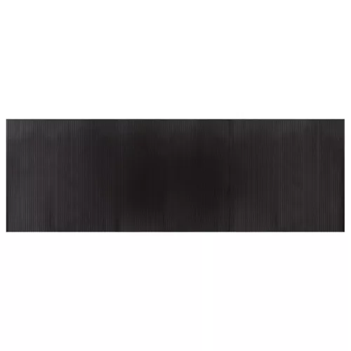  négyszögletű sötétbarna bambusz szőnyeg 100 x 300 cm