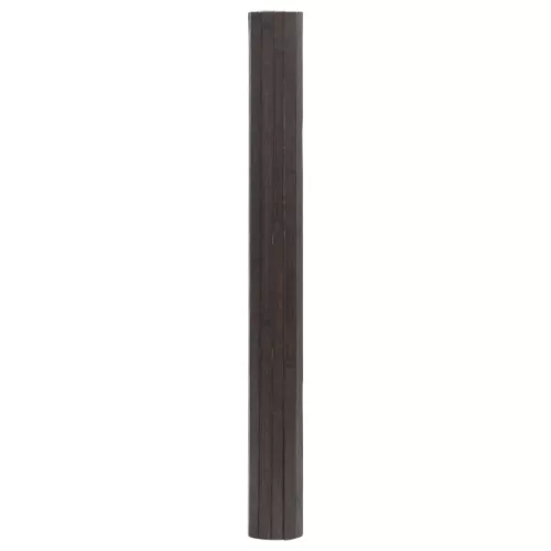  négyszögletű sötétbarna bambusz szőnyeg 100 x 300 cm