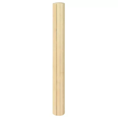  négyszögletű világos természetes bambusz szőnyeg 100 x 400 cm
