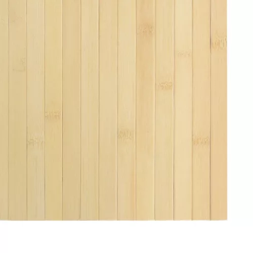  négyszögletű világos természetes bambusz szőnyeg 100 x 400 cm