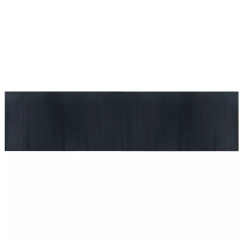  négyszögletű szürke bambusz szőnyeg 100 x 400 cm