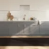  négyszögletű sötétbarna bambusz szőnyeg 100 x 500 cm