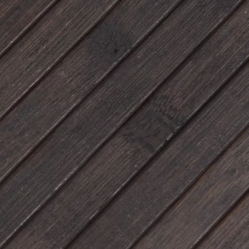  négyszögletű sötétbarna bambusz szőnyeg 100 x 500 cm