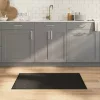  négyszögletű fekete bambusz szőnyeg 60 x 100 cm