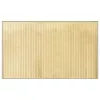  négyszögletű világos természetes bambusz szőnyeg 60 x 100 cm