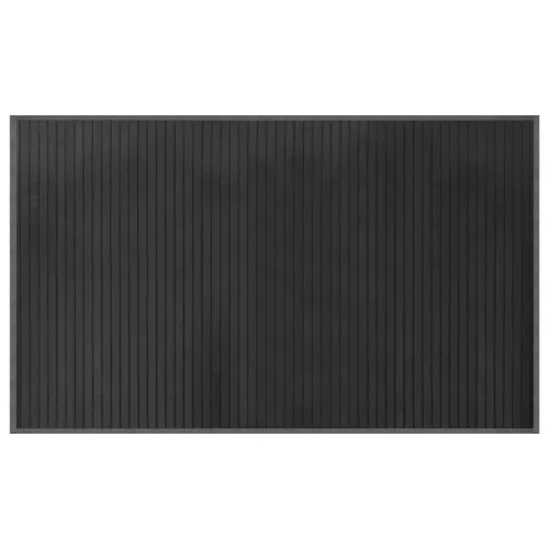  négyszögletű szürke bambusz szőnyeg 60 x 100 cm