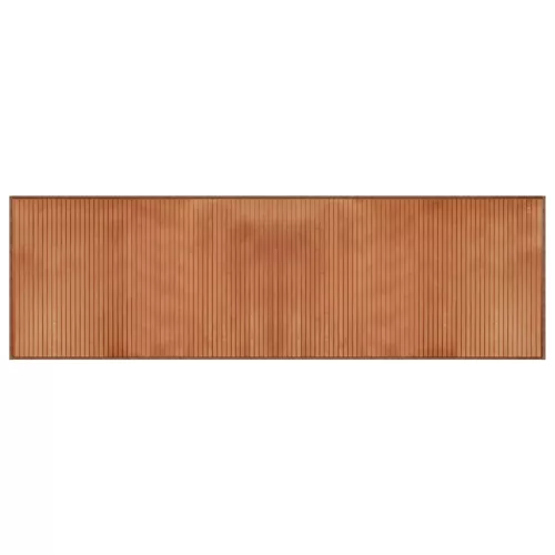  négyszögletű barna bambusz szőnyeg 60 x 200 cm