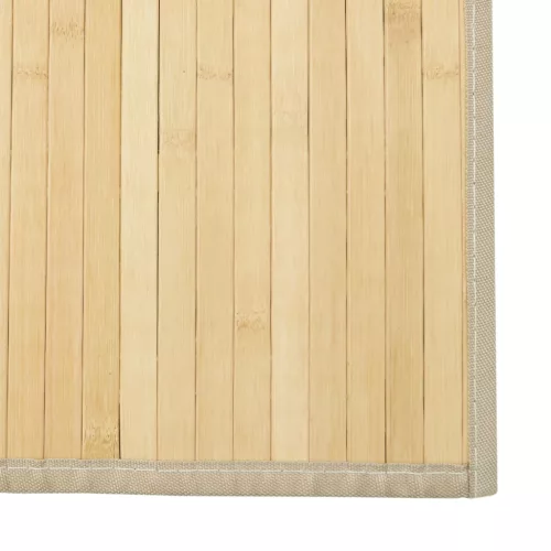  négyszögletű világos természetes bambusz szőnyeg 60 x 200 cm