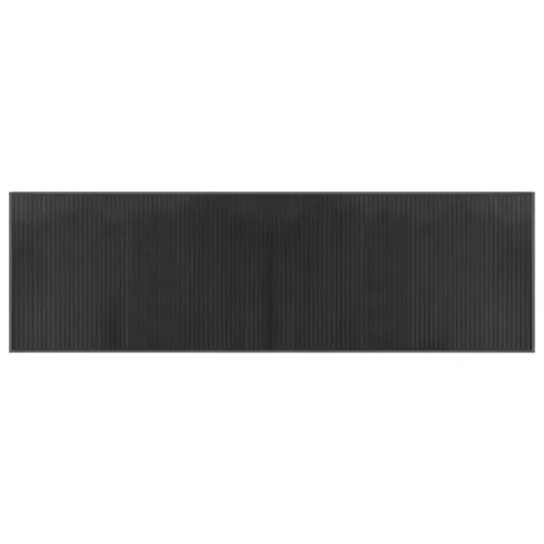  négyszögletű szürke bambusz szőnyeg 60 x 200 cm