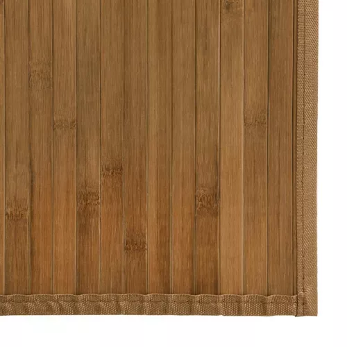  négyszögletű barna bambusz szőnyeg 60 x 300 cm