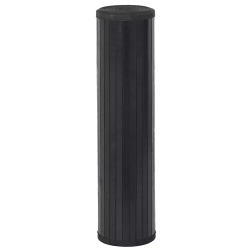  négyszögletű fekete bambusz szőnyeg 60 x 400 cm