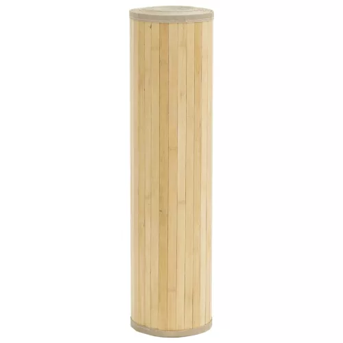  négyszögletű világos természetes bambusz szőnyeg 60 x 400 cm