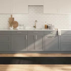  négyszögletű fekete bambusz szőnyeg 60 x 1000 cm