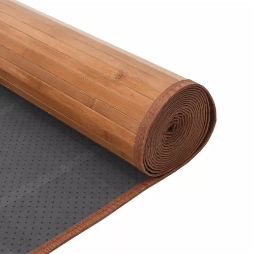  négyszögletű természetes bambusz szőnyeg 60 x 1000 cm